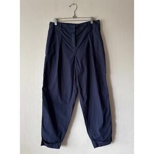 A Shirt Thing Navy Blue Inez Pants Women’s Size Small Parachute Cuffed Cotton